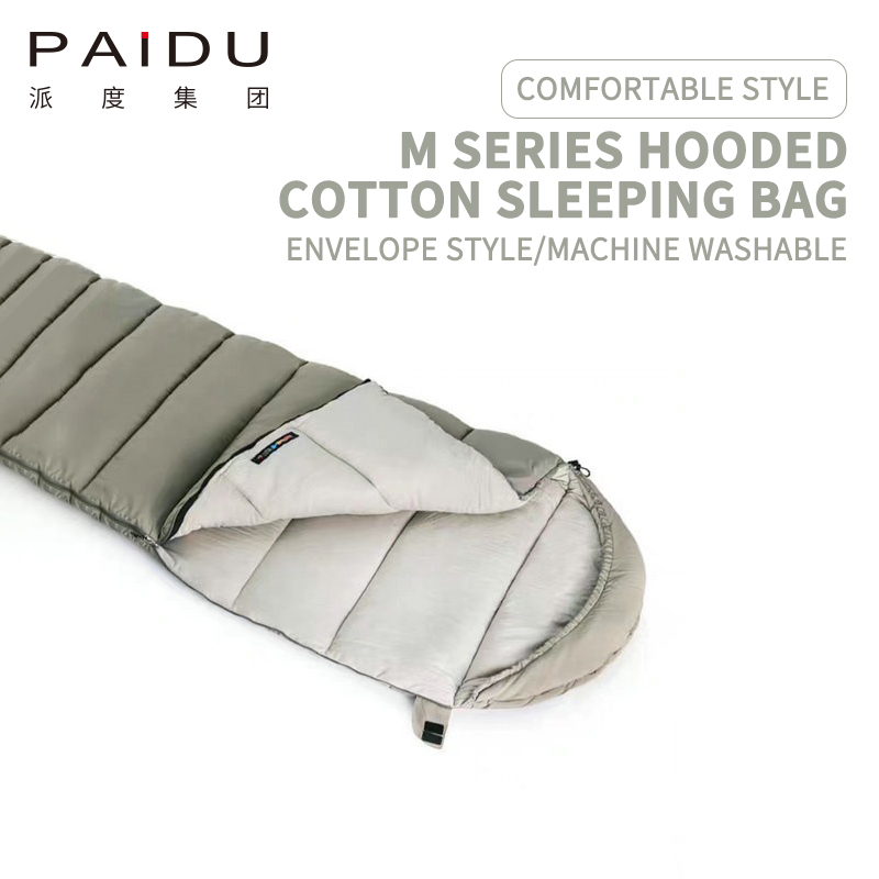 Paidu Adult Sleeping Bag Outdoor Camping Winter Thickened Down Cotton Cold Resistant Warm Single Double