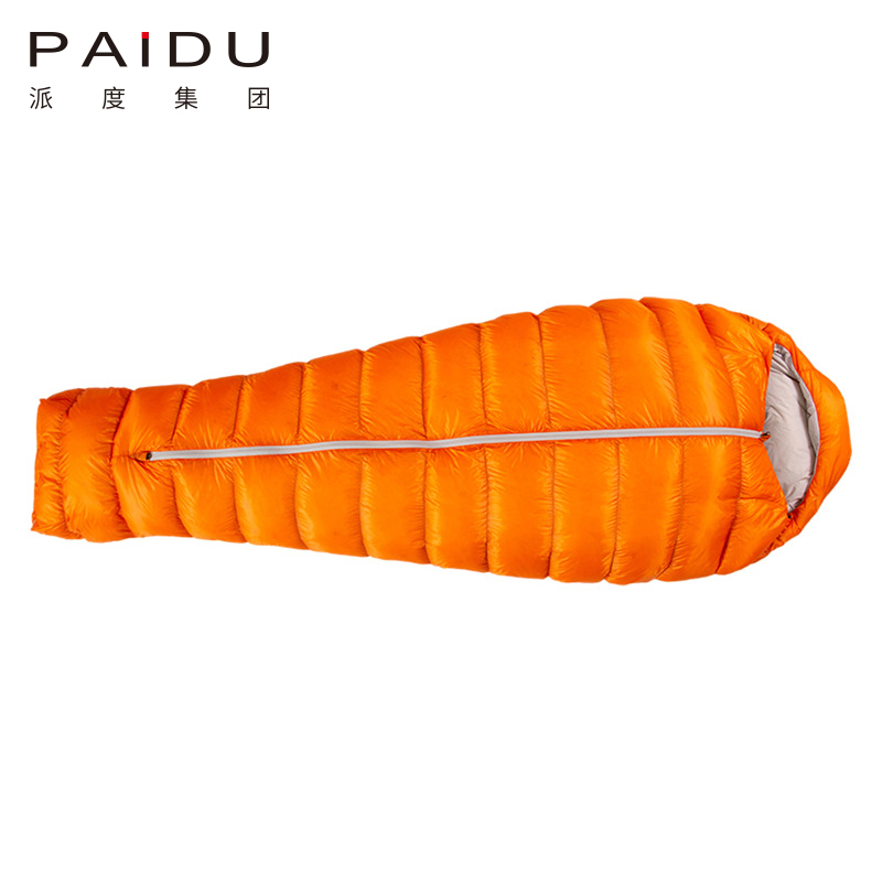 Paidu 210 * 75 * 40cm Outdoor Camping Lightweight Duck Down Sleeping Bag for Adult Self Driving Tour Four Seasons Camping Mountaineering Warm Mommy Down Sleeping Bag