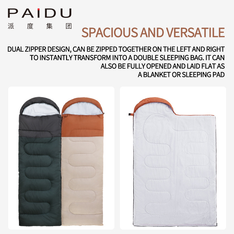 Paidu Wholesale of adult seasonal spliced sleeping bags, single person indoor lunch break, dirt free sleeping bags