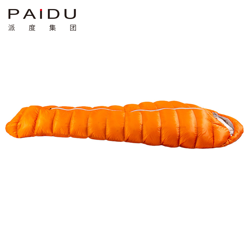 Paidu 210 * 75 * 40cm Outdoor Camping Lightweight Duck Down Sleeping Bag for Adult Self Driving Tour Four Seasons Camping Mountaineering Warm Mommy Down Sleeping Bag