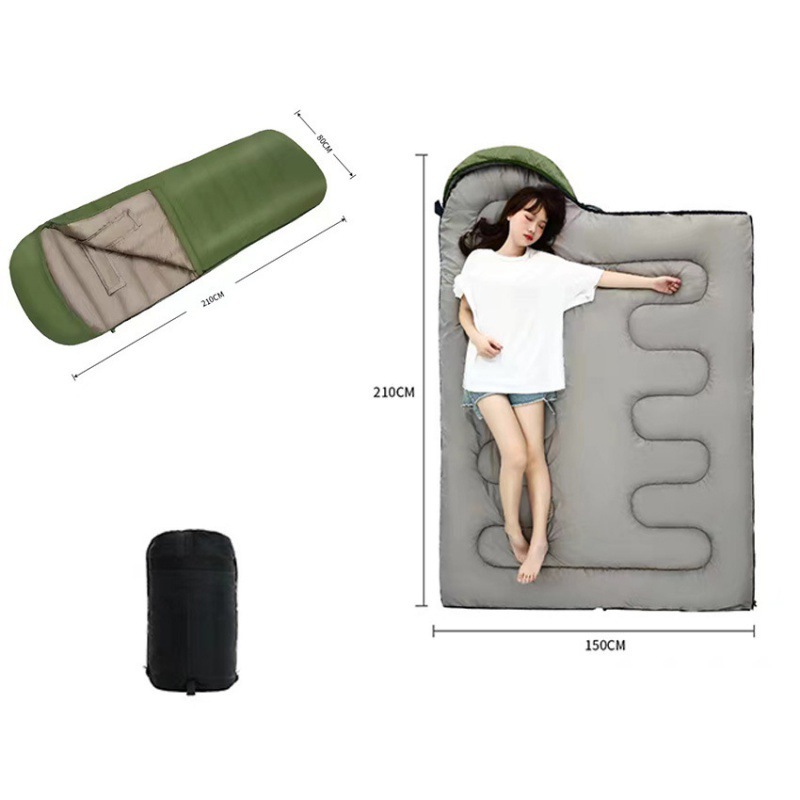 Paidu Sleeping Bag Adult Camping Lunch Break Indoor Thickened Warm Can Be Spliced Cold Anti-Freezing Outdoor