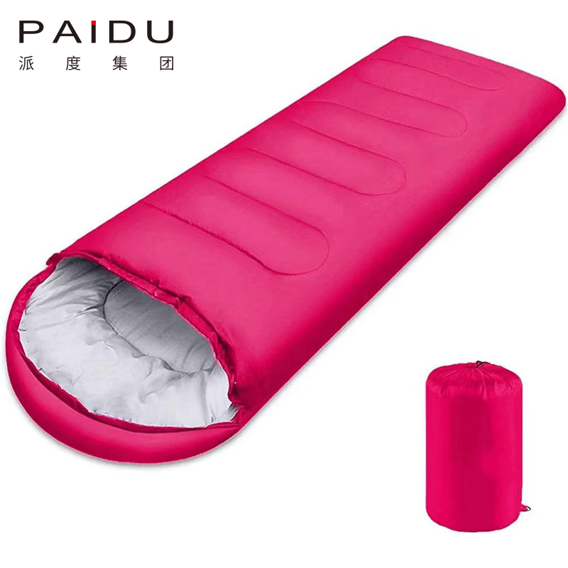 Paidu Four Seasons All-Purpose Envelope Hooded Outdoor Sleeping Bag Camping Adult Sleeping Bag Factory