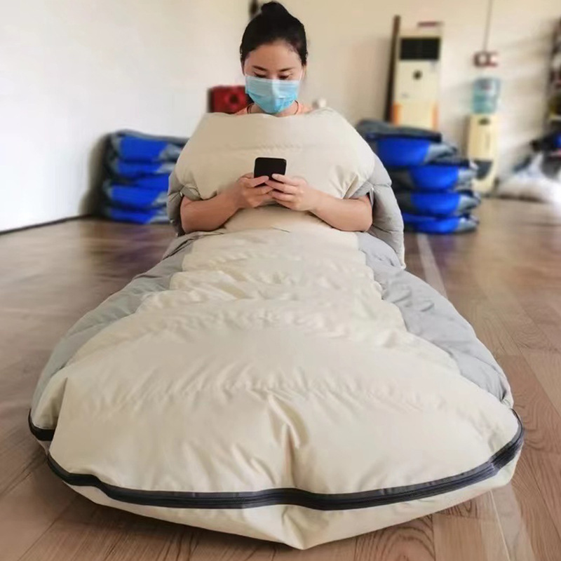 Paidu Wholesale egg shaped down stretch sleeping bags, white duck down sleeping bags, outdoor camping splicing down sleeping bags, lunch sleeping bags