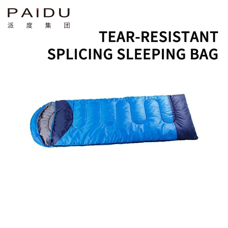Paidu Factory Envelope Color Matching Outdoor Sleeping Bag Adult Camping Sleeping Bag