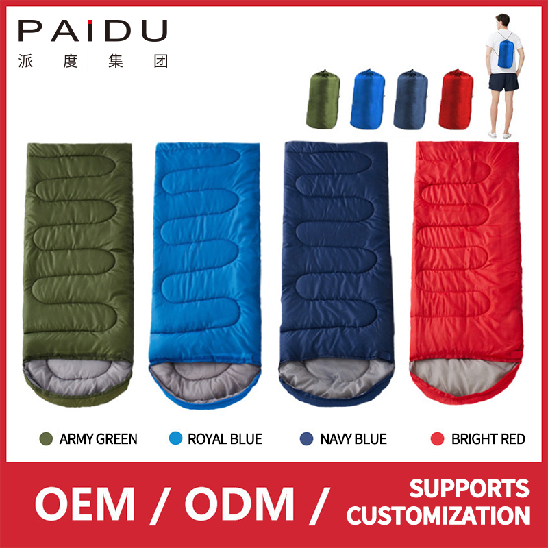 Paidu 210*75cm Adult Outdoor Spring and Autumn Season Adult Men and Women Thickened and Warm Portable Envelope Sleeping Bag