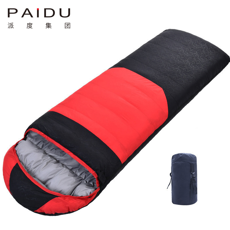 Paidu Down Sleeping Bag Autumn And Winter Camping Sleeping Bag Single Splicing Adult Portable Warm Down Nap Sleeping Bag 1800g