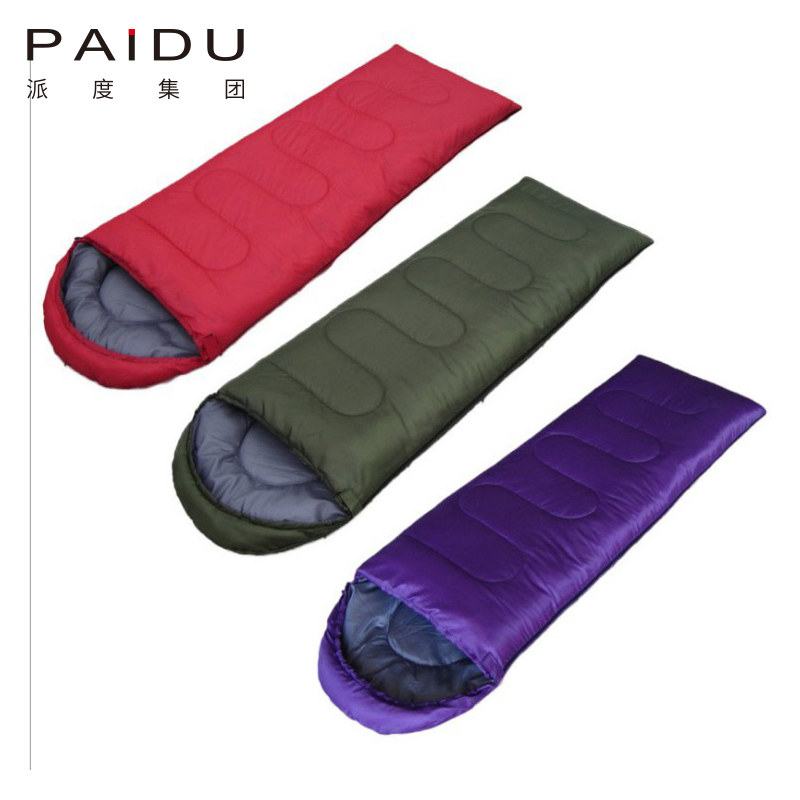 Paidu Spring Summer Autumn Envelope Adult Sleeping Bag Outside Camping Single Sleeping Bag Can Be Customized Sticker