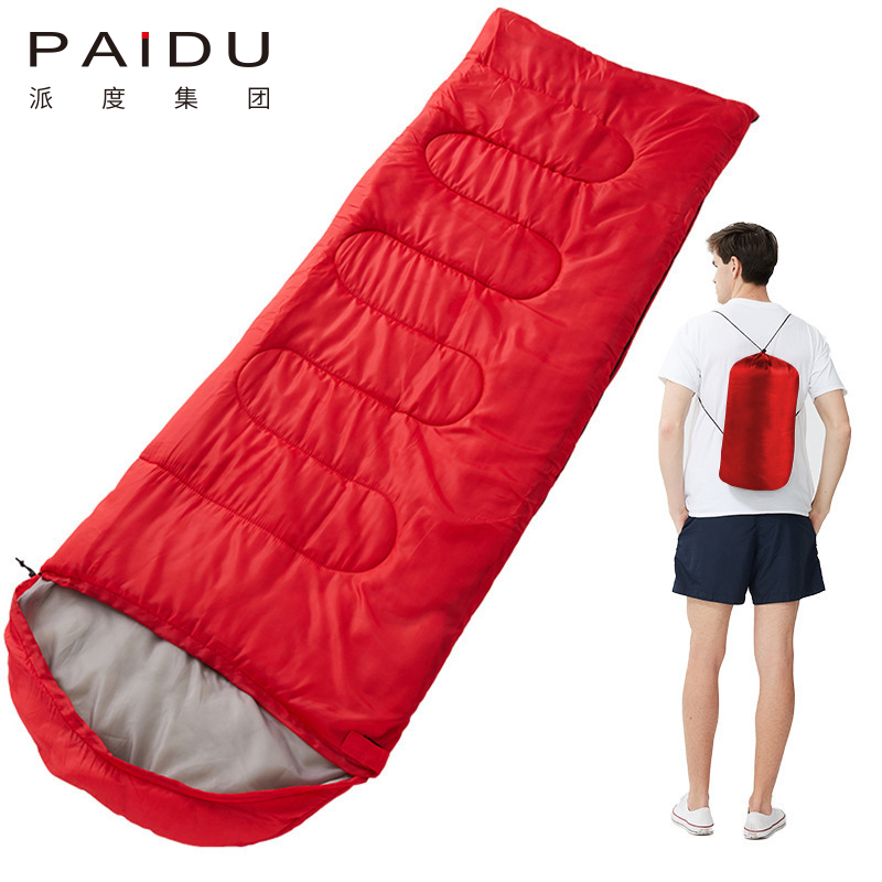 Paidu Adult Outdoor Spring and Autumn Season Adult Men and Women Thickened and Warm Portable Envelope Sleeping Bag