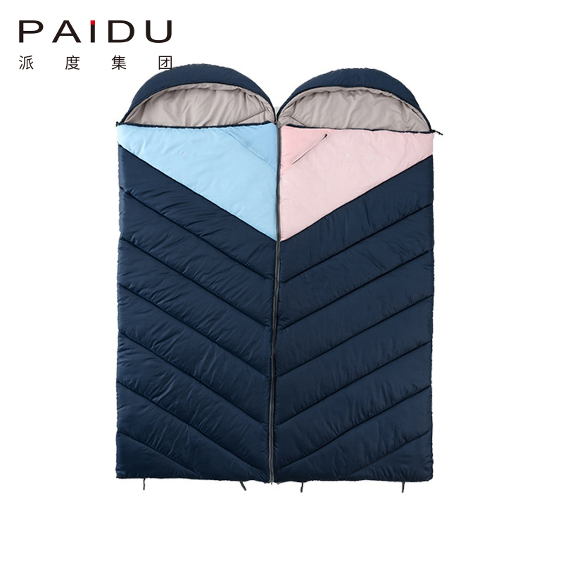 Paidu Interchangeable Adult Camping Sleeping Bag With Inner Tank Outdoor Camping Trip Double Relief Sleeping Bag Hiking