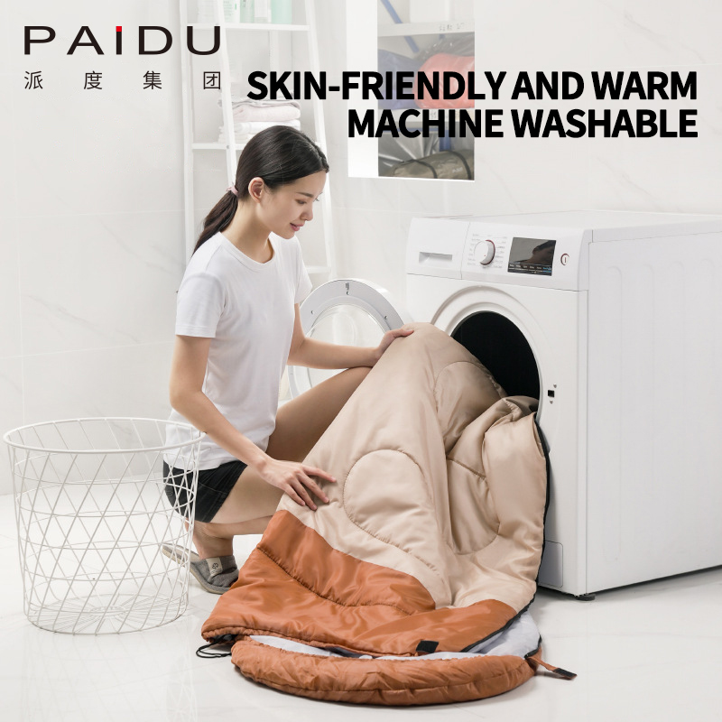 Paidu Four Seasons Sleeping Bag Adult Outdoor Camping Portable Patchable Single Double People 1.8kg