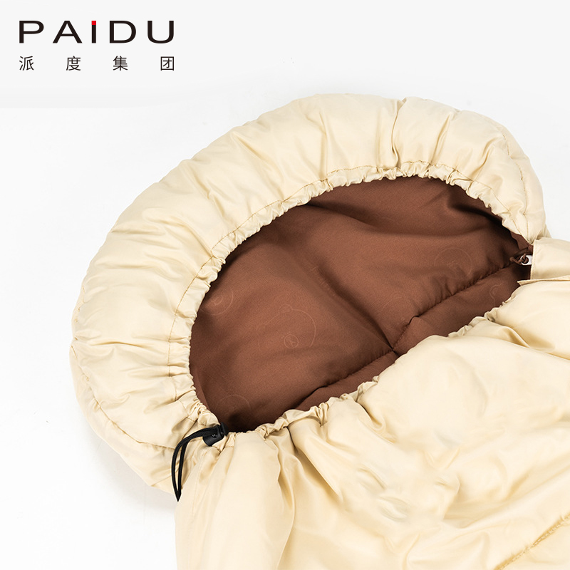 Paidu Co branded Vitality Brown Bear Sally Warm Adult Single Portable Sleeping Bag