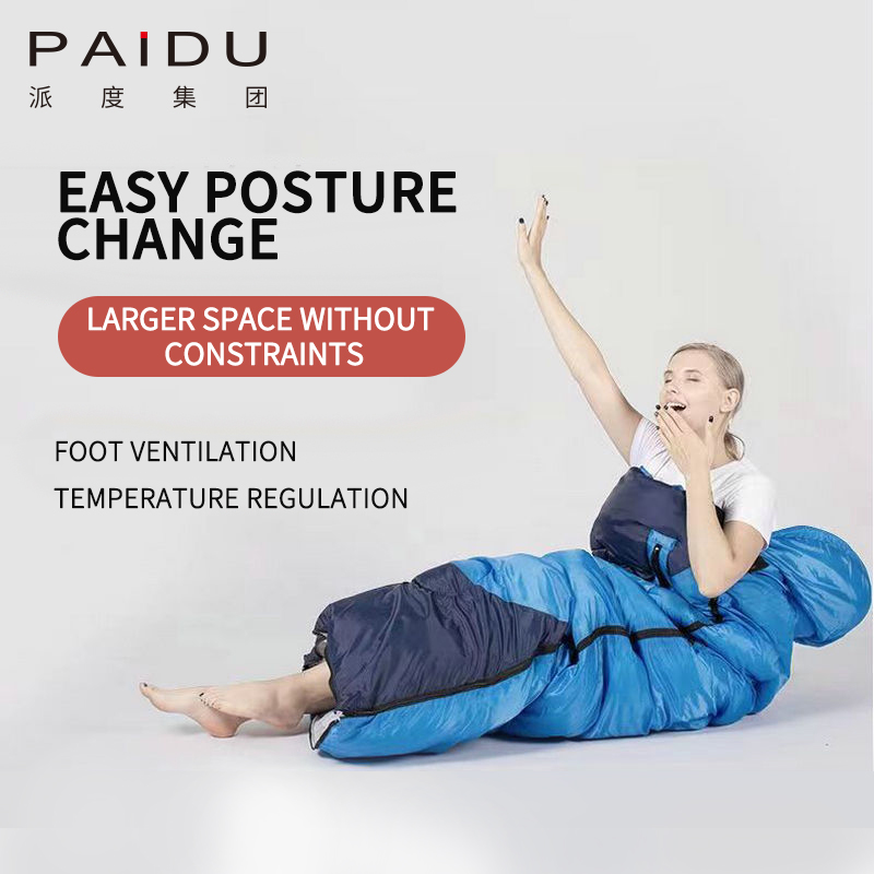 Paidu Factory Envelope Color Matching Outdoor Sleeping Bag Adult Camping Sleeping Bag
