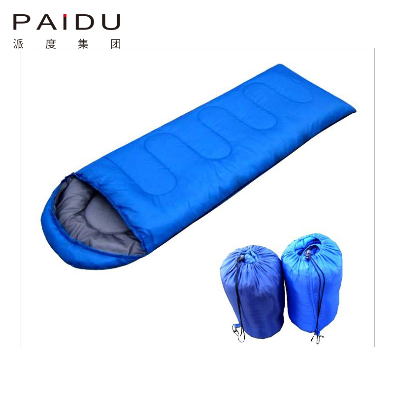 Paidu Envelope With Hat Sleeping Bag Manufacturers Wholesale Spring And Autumn Outdoor Four Seasons Adult Thickened Warm Lunch Ultra-Light Can Reach