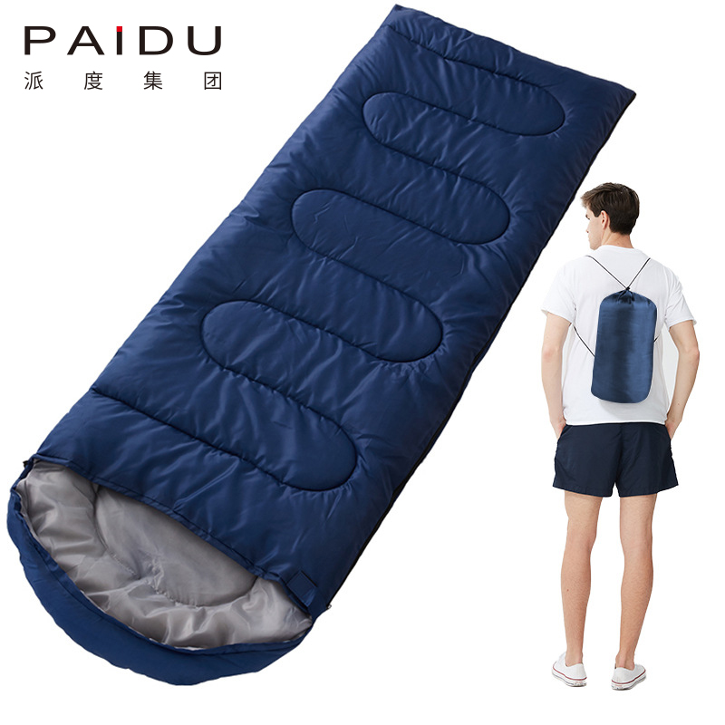 Paidu 1.3Kg Envelopes With Caps Spring And Winter Outdoor Camping Adult Sleeping Bags Thickened
