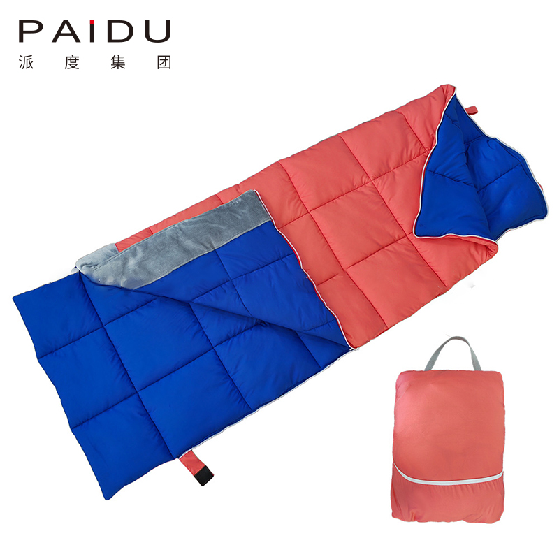 Paidu Children's Spring And Autumn Soft Plaid Envelope Storage One Dual-Use Sleeping Bag