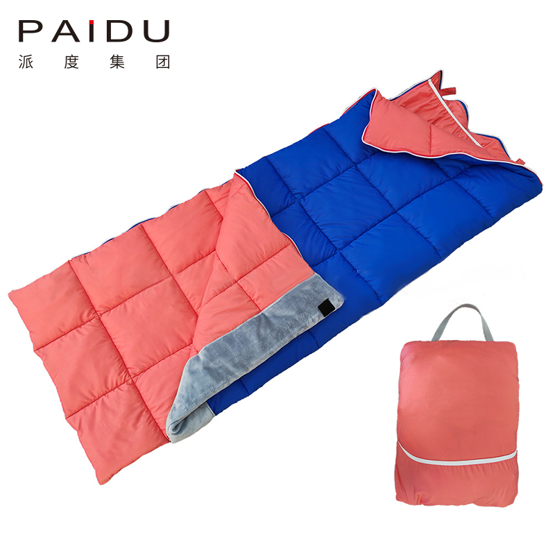 Paidu Children's Spring And Autumn Soft Plaid Envelope Storage One Dual-Use Sleeping Bag