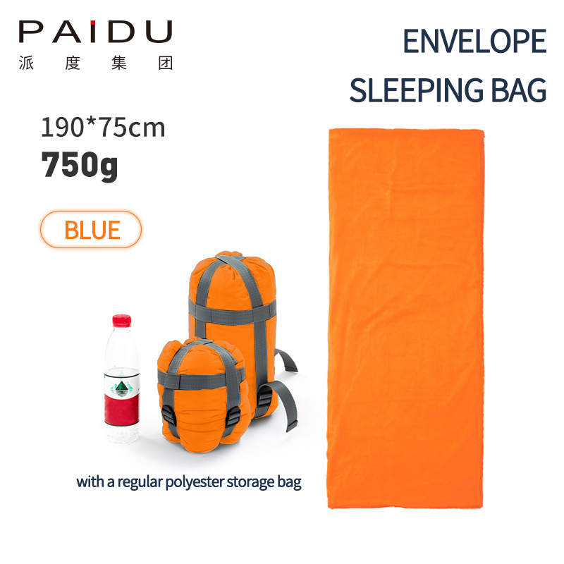 Paidu Envelope Sleeping Bag Camping Office Lunch Sleeping Bag Outdoor Supplies Mini Compact Adult Outdoor 750g