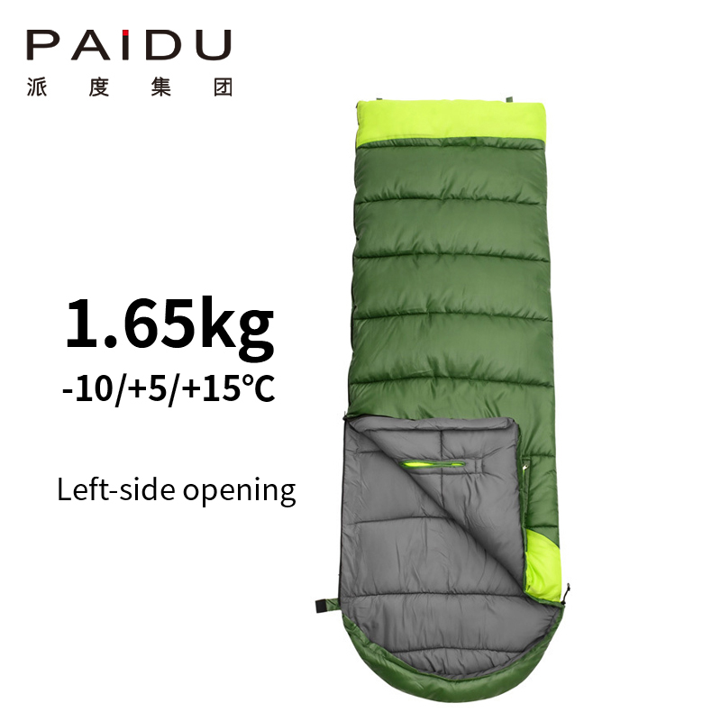 Paidu 220 * 75cm Outdoor Spring and Autumn Thick and Warm Indoor Lunch Rest Camping Two Couples Can Reach out and Splice Travel Dirt Isolation Cotton Sleeping Bag