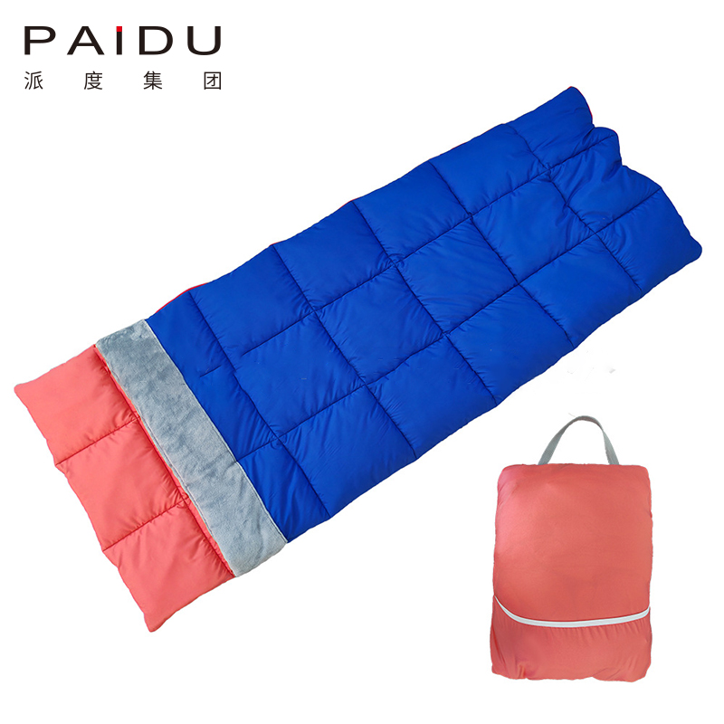 Paidu Children's Spring And Autumn Soft Plaid Envelope Storage One Dual-Use Sleeping Bag