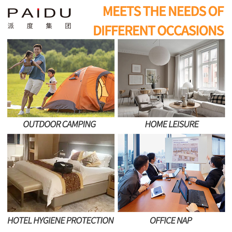 Paidu 0℃-10℃ Outdoor Down Sleeping Bag, Four Seasons Universal, Thickened and Warm White Goose Down Envelope, Lunch Rest Adult Sleeping Bag