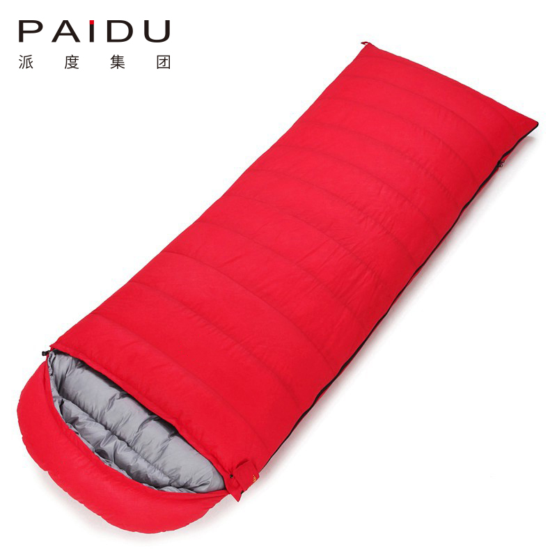 Paidu 210*80cm Outdoor Down Sleeping Bag, Four Seasons Universal, Thickened and Warm White Goose Down Envelope, Lunch Rest Adult Sleeping Bag