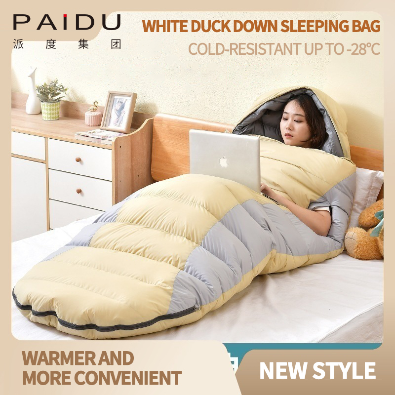 Paidu -30 degrees Celsius Down Sleeping Bag for Adults Outdoor Winter Camping Adult Couples Plus Size Ultra Lightweight Carrying Duck Down Sleeping Bag