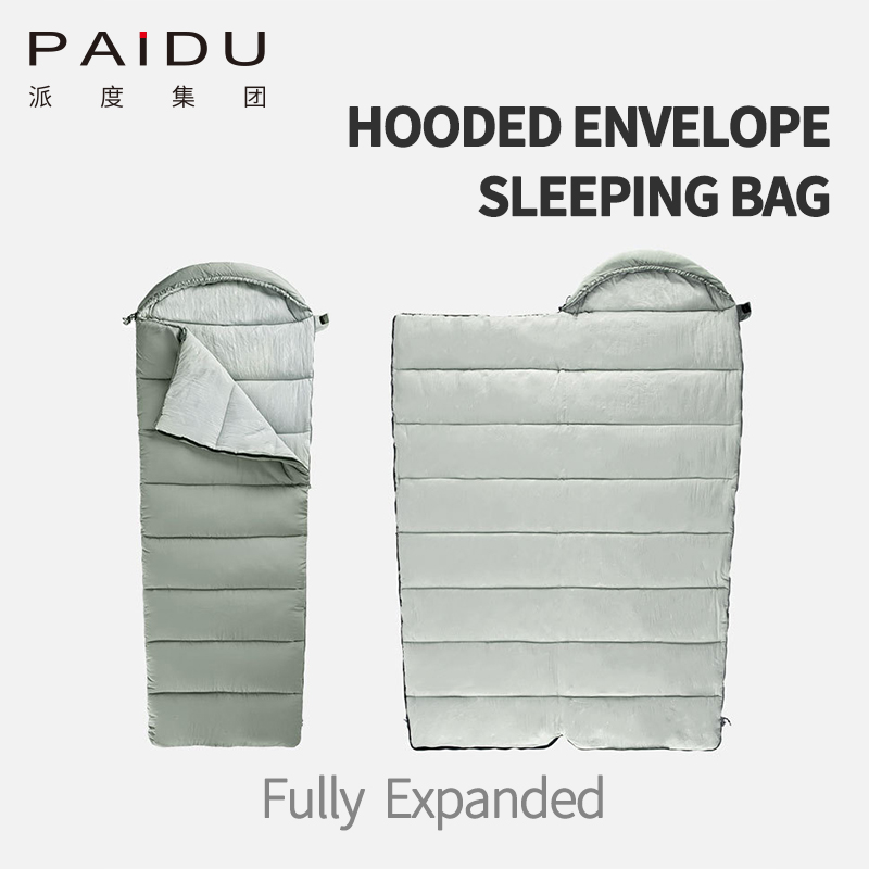 Paidu Adult Hooded Outdoor Sleeping Bag Warm Travel Sleeping Bag Camping Quilt Office