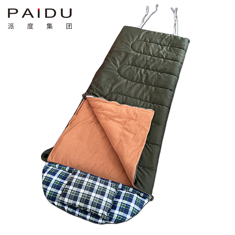 Paidu Peak Outdoor 4.5Kg Double Sleeping Bag Double Warm Detachable Sleeping Bag With Pillow Road Trip Camping Camping
