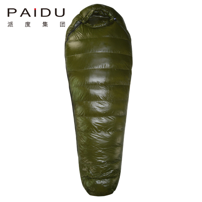 Paidu 400T Down Feather Outdoor Adult Ultra Light Mummy Down Sleeping Bag Camping Thickened and Warm Duck Down Sleeping Bag