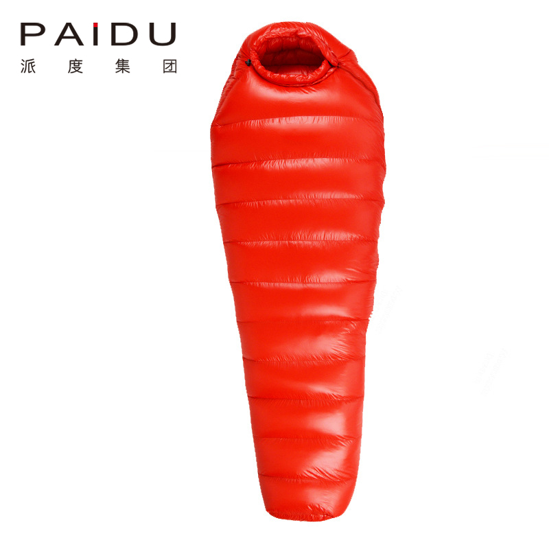 Paidu 210 * 75 * 40cm Outdoor Camping Lightweight Duck Down Sleeping Bag Adult Self Driving Tour Four Seasons Camping and Mountaineering