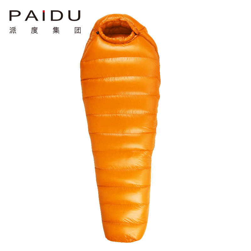 Paidu 400T Down Feather Outdoor Adult Ultra Light Mummy Down Sleeping Bag Camping Thickened and Warm Duck Down Sleeping Bag