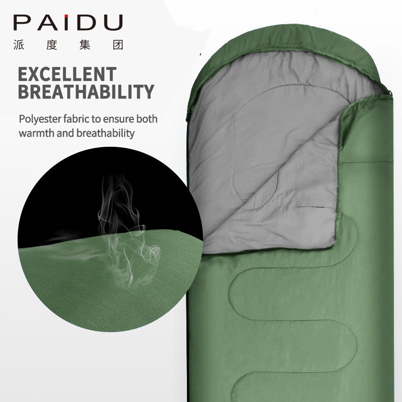 Paidu Solid Color Adult Cotton Sleeping Bag Anti-Kick Hollow Cotton Summer Spring Outdoor Indoor Nap Neutral Sleeping Bag