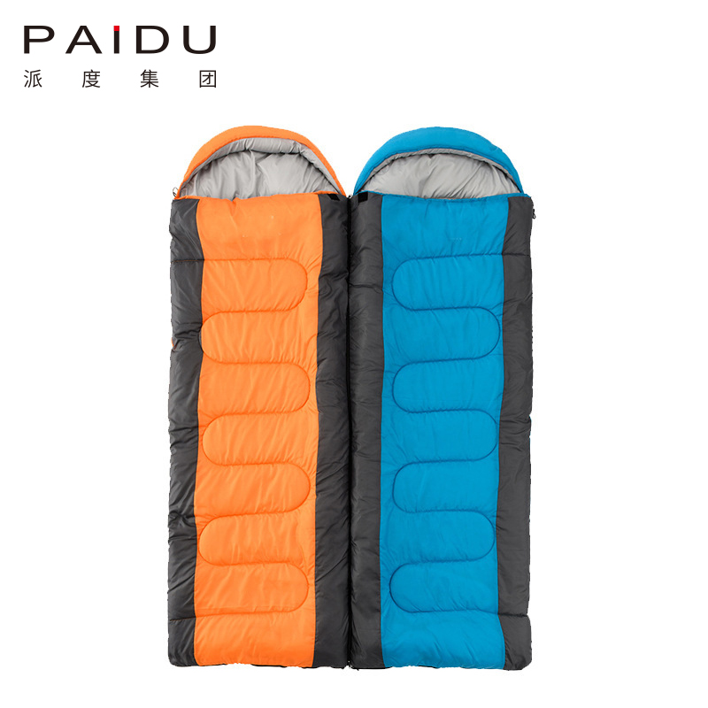 Paidu Hooded Sleeping Bag Interchangeable Hooded Adult Outdoor Camping Envelope Sleeping Bag Camping Office Nap Field Camp Hike