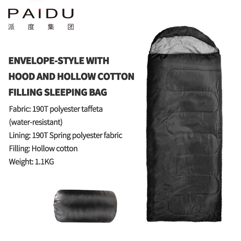 Paidu 190 * 75 * 50cm Envelope sleeping bag, outdoor camping sleeping bag, thickened adult hollow cotton winter sleeping bag