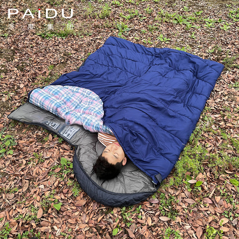Paidu Outdoor Summer Envelope Sleeping Bag With Cap Ultra-Light Portable Waterproof Outdoor Camping Picnic