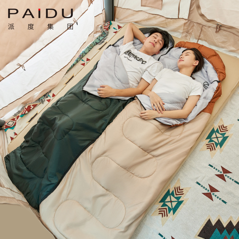 Paidu Wholesale of adult seasonal spliced sleeping bags, single person indoor lunch break, dirt free sleeping bags