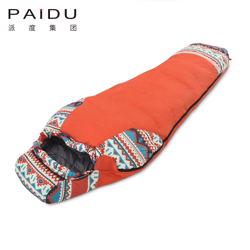 Paidu Adult down sleeping bag, outdoor camping sleeping bag, camping warm white duck down sleeping bag
