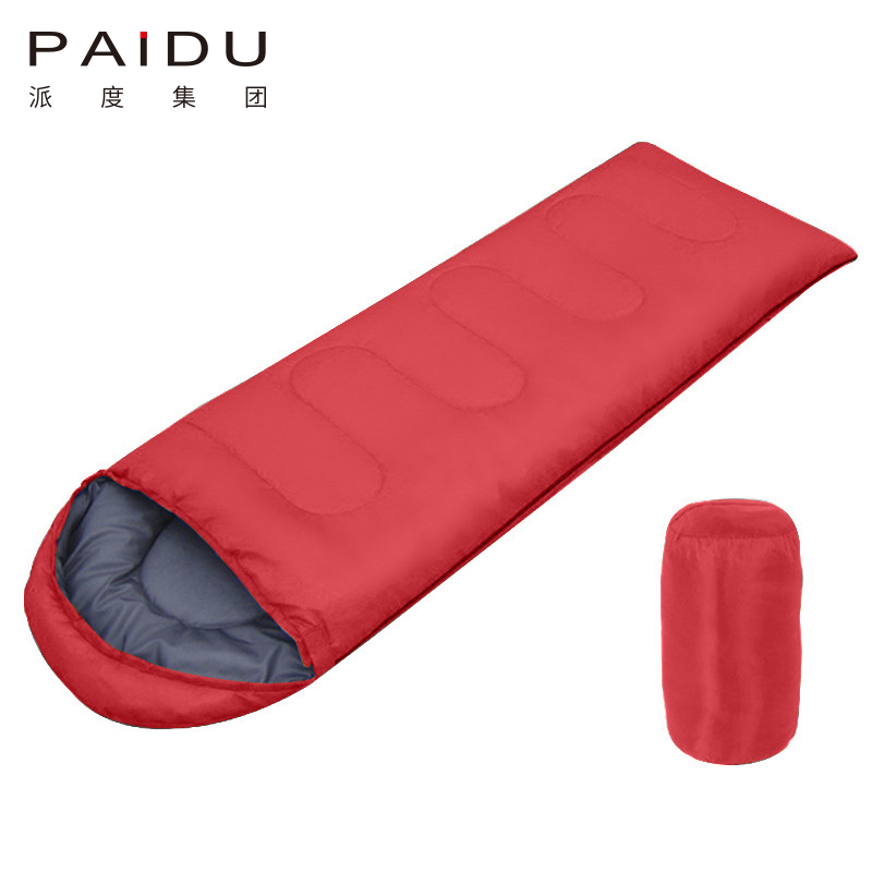 Paidu Envelope sleeping bag, outdoor camping sleeping bag, thickened adult hollow cotton winter sleeping bag