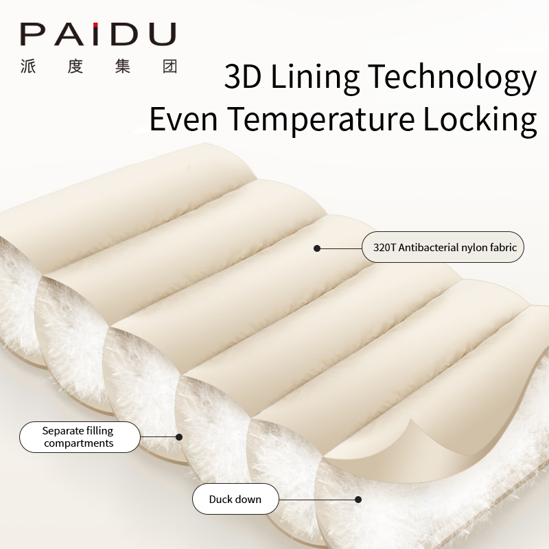 Paidu Down Sleeping Bag Adult Winter Thickening And Widening Cold Outdoor -30 Degrees Camping Four Seasons Universal