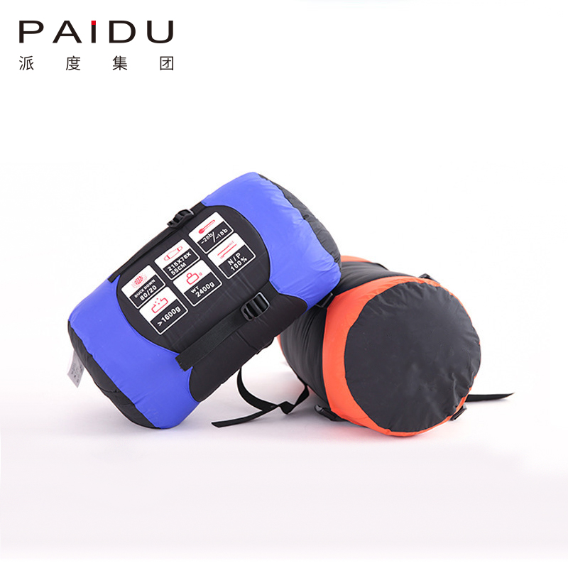 Paidu 220 * 80 * 50cm Adult down sleeping bag, outdoor camping sleeping bag, camping warm white duck down sleeping bag