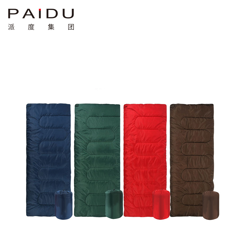 Paidu Spring Summer Autumn Envelope Adult Sleeping Bag Outside Camping Single Sleeping Bag Can Be Customized Sticker