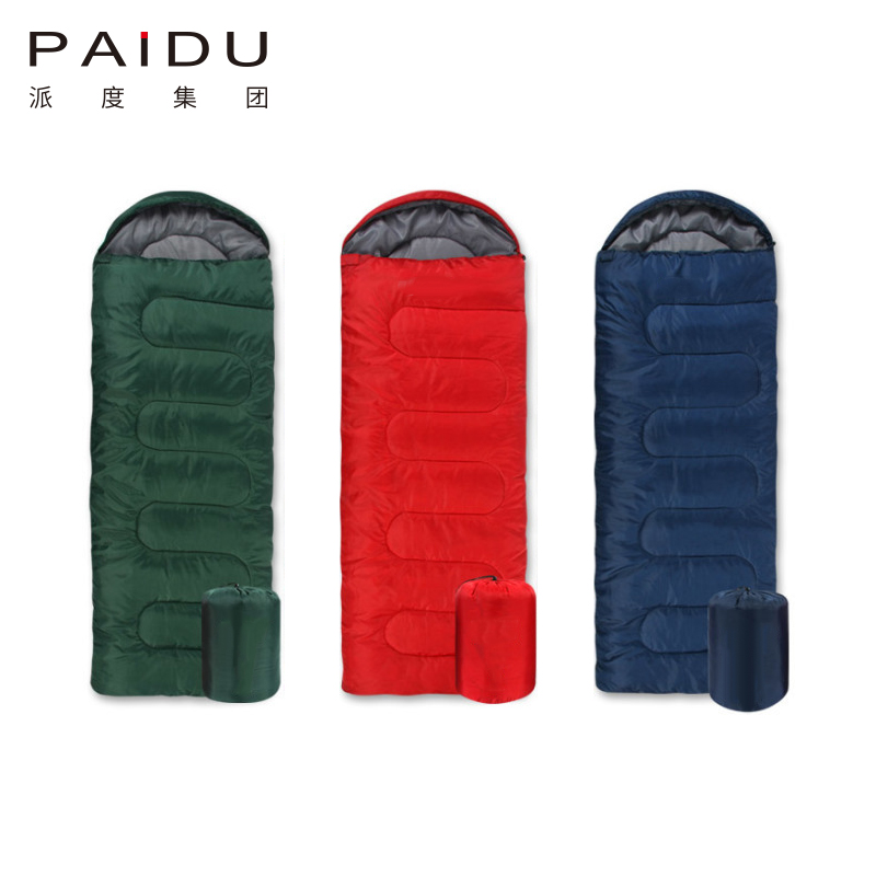 Paidu Spring Summer Autumn Envelope Adult Sleeping Bag Outside Camping Single Sleeping Bag Can Be Customized Sticker