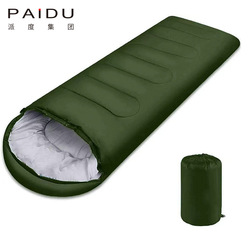 Paidu Four Seasons All-Purpose Envelope Hooded Outdoor Sleeping Bag Camping Adult Sleeping Bag Factory