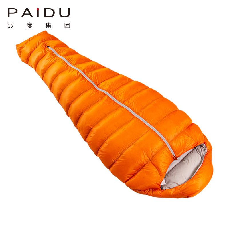 Paidu 210 * 75 * 40cm Outdoor Camping Lightweight Duck Down Sleeping Bag for Adult Self Driving Tour Four Seasons Camping Mountaineering Warm Mommy Down Sleeping Bag