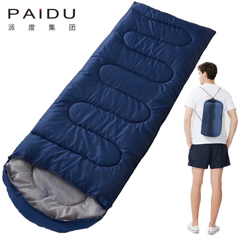 Paidu 1.3Kg Envelopes With Caps Spring And Winter Outdoor Camping Adult Sleeping Bags Thickened