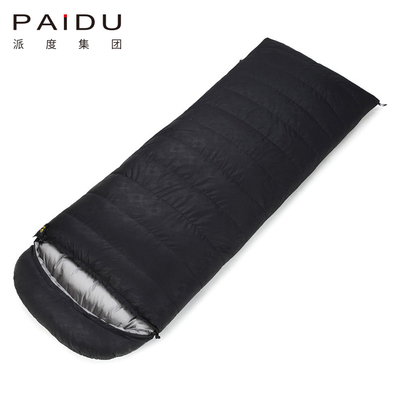Paidu 210*80cm Outdoor Down Sleeping Bag, Four Seasons Universal, Thickened and Warm White Goose Down Envelope, Convenient and Cold proof, Lunch Rest Adult Sleeping Bag